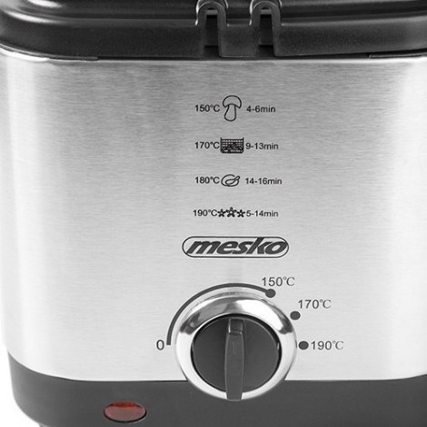 Mesko | MS 4910 | Deep Fryer | Power 900 W | Capacity 1.5 L | Silver - 4